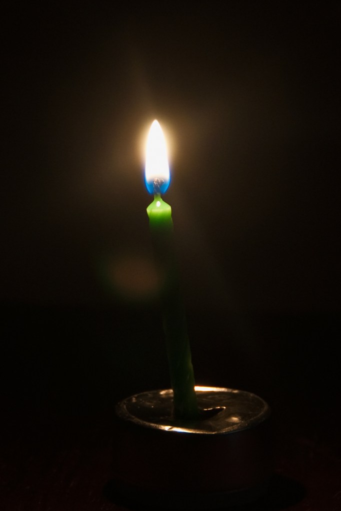 A single candle brings light to the darkest room.